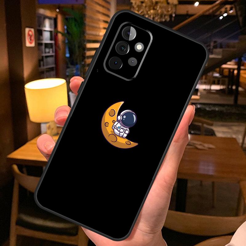 Star Astronaut Cute Case For Samsung Galaxy A16 A06 A26 A36 A56 A52 A53 A33 A13 A34 A54 A14 A15 A35 A55 A22 A32