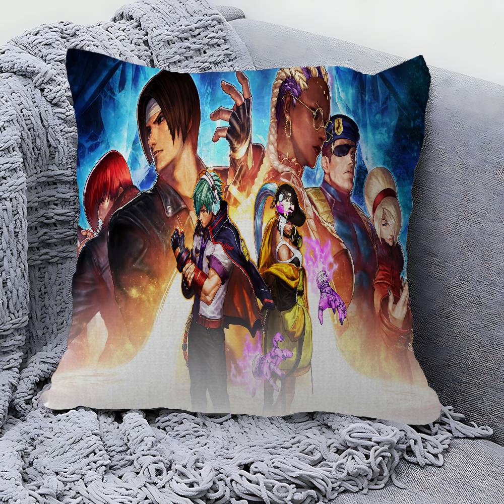 Fighting Game K-King of F-Fights Personalized Pillow Cover Kids Bedroom Wild Party Decor Pillowcase kid Birthday shower Gift