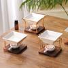 Ceramics Aromatherapy Stove Wooden Base Aromas Diffuser Practical Oil Burners  Home Use