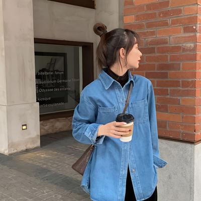 Camisas vaqueras holgadas vintage para mujer, perfectas para la primavera