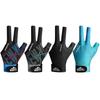 Billiard Gloves Open Finger Gloves Elastic 3 Finger Snooker Glove Anti-Slip Billiard Training Gloves for Men Women Left Hand