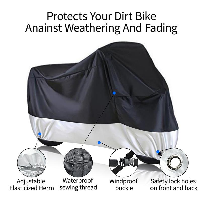 Motorcycle Rain Cover Sunlight Dust With Windproof Buckle For Surron X160 X260 Motorcycle Cover Compatible