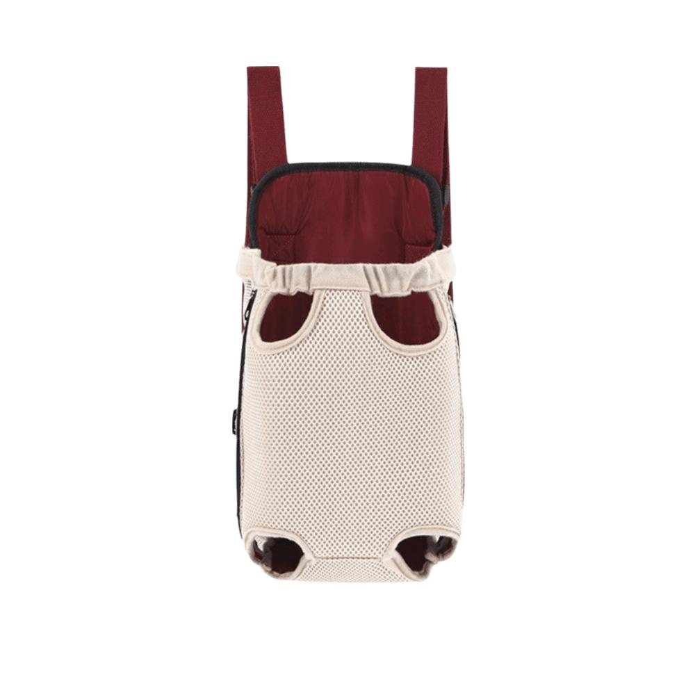 Breathable Mesh Pet Carrier Backpack Double Shoulder Pet Outdoor Backpack Outdoor Travel S красный