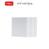 10 Pcs Canvas Board Painting Cotton Blank,Primed White,Suitable For Oil Painting,Watercolor,Gouache,Acrylic,Art Supplies,HB-17