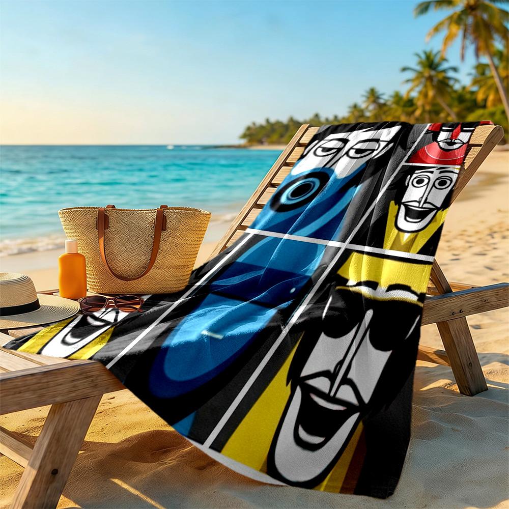 Incredibox Beach Towel Quick-Dry Soft Microfiber Comfortable Lightweight Portable for Swimming,Beach,Camping, Travel, Beach Accessories,Gym