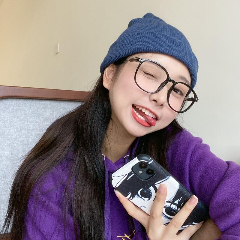 

Gram solid color wool hat women s autumn and winter hat versatile warm and cold-proof embroidered knitted hat men average size темно-серого