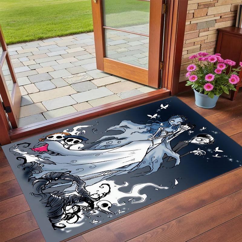 Crystal Velvet Rug Soft Non Slip Indoor Floor Mat Home DecorCorpse Bride Emily Victor