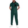 Men  Sports  Leisure  Waverg  Hooded  Hood  Short  Sleeves  Trousers  Set