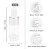 1/15Pcs Clear Glass Dropping Bottles  Empty Sample Vials  Perfumes Cosmetic Liquid