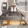 No Drill Suction Cup Bathroom Storage Rack, Wall Mount Space Aluminum Toilet Organizer for Washroom