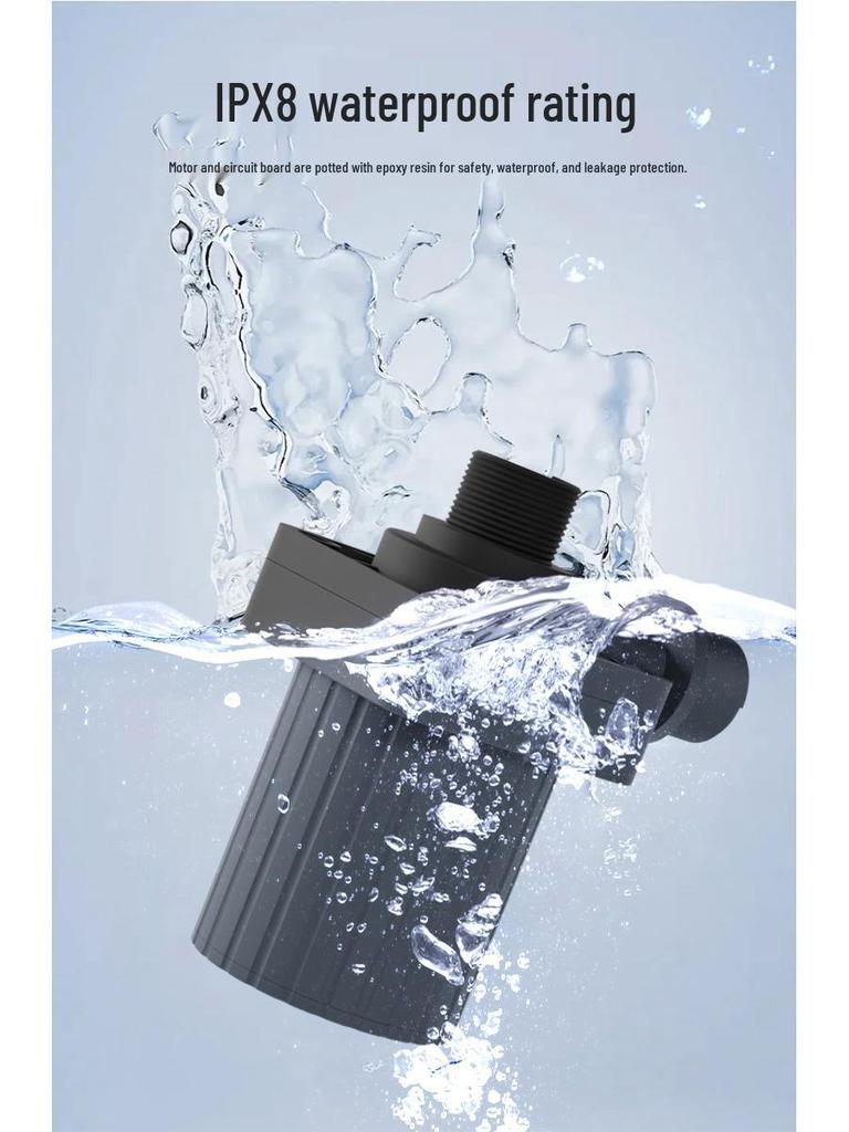 Bomba de Chuveiro Móvel Sem Escovas de Alta Temperatura 12V/24V CC & Booster Submersível para Aquecedor Solar de Água