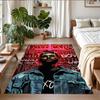 Rutschfester Kristall-Samt-Bodenläufer, Teppich im The Weeknd Design für Innenräume, Wohnzimmer, Schlafzimmer, Heimdekoration
