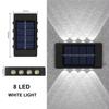 LED Solar Light Outdoor Lighting Waterproof Solar Wall Light for Courtyard Street Landscape Garden Decoration Wall Lamp