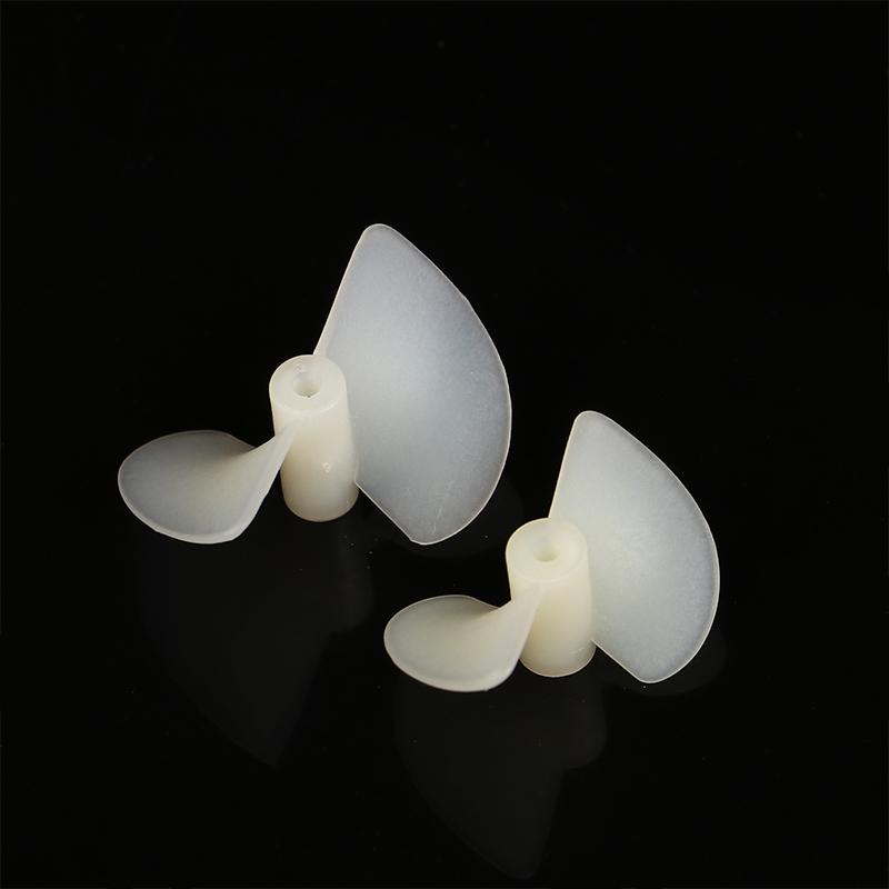 2 Pairs D22Mm/26Mm Cw/Ccw Electric Nylon Prop Screw Diy White Two Leaf Propellers For Rc Boats Models 2Mm Shaft