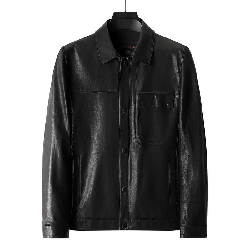 

Firstview Men s Urban Casual Goatskin Long-Sleeve Jacket 4XL