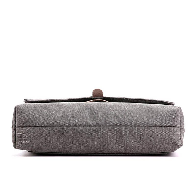 Canvas-Tasche Herren-Umhängetasche Vintage Briefträgertasche Herren-Reisetasche Eine Schultertasche Lässige Aktentasche Gezeiten-Studententasche