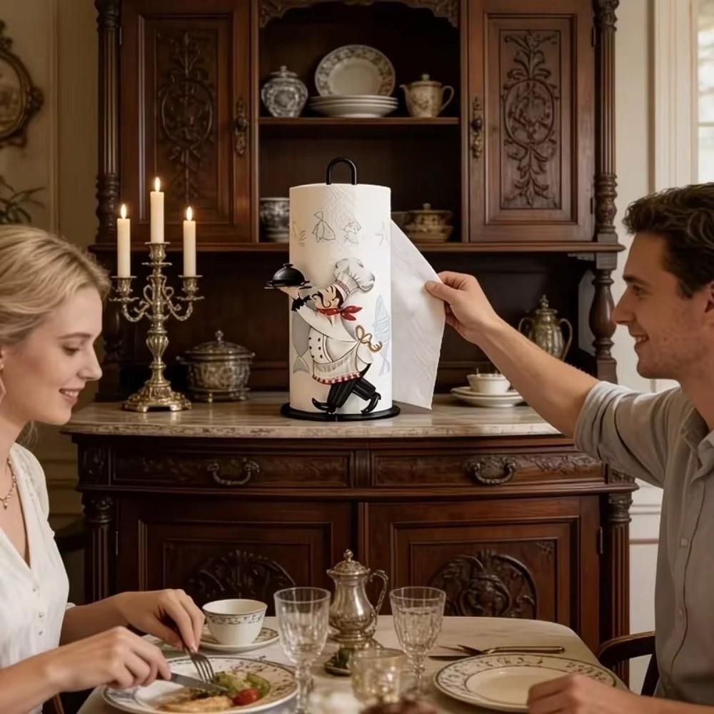 Animal Flower Pattern Floral Paper Towel Holder Cook Character Tissue Holder  Dining Room