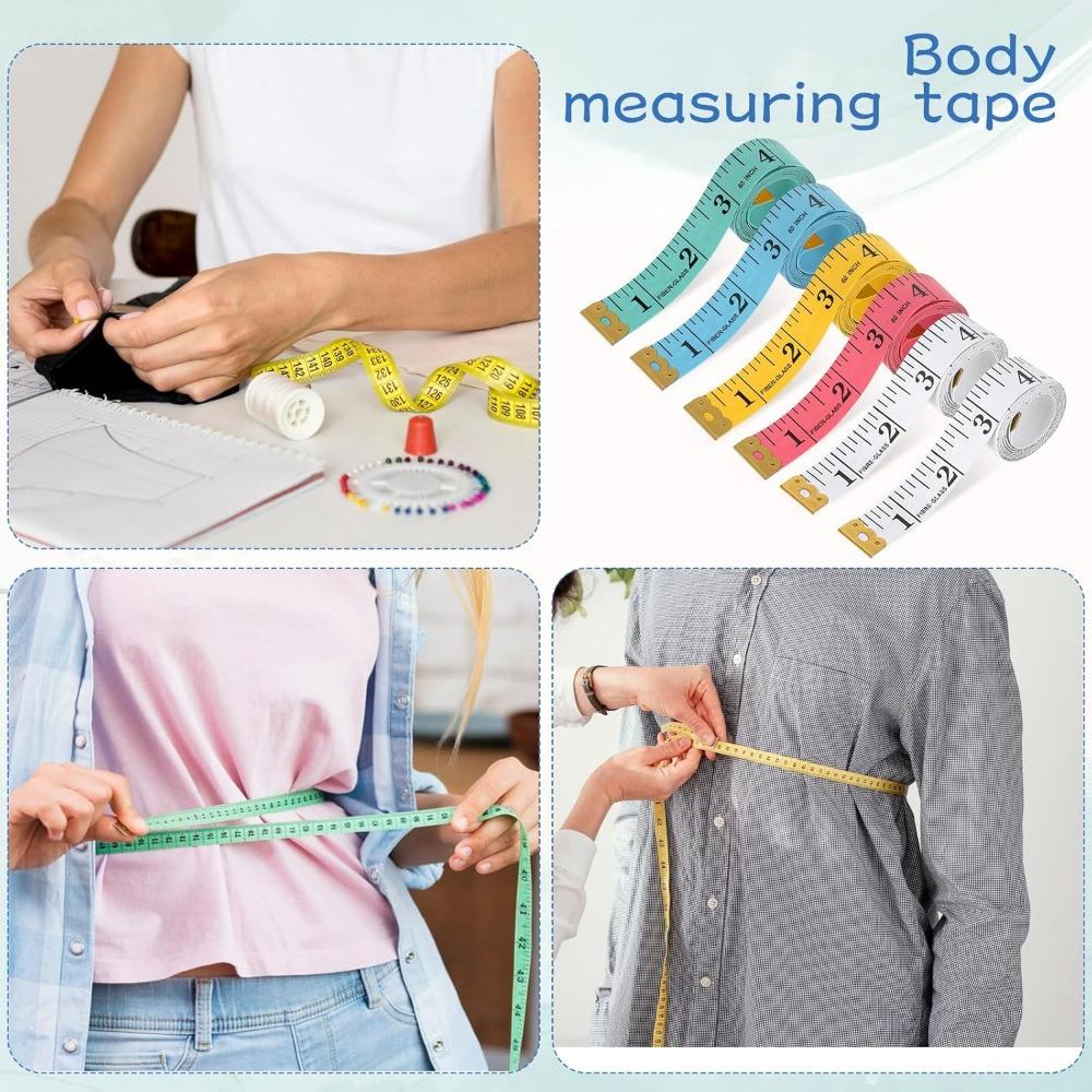 Double-scale Soft Ruler, 60 Inches (150 Cm), Combining Centimeters and Inches, Suitable for Measurement and Garment Cutting 1PC