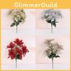 Decorative Christmas Flower With Bright Colors Party Home Decor Fake Flowers