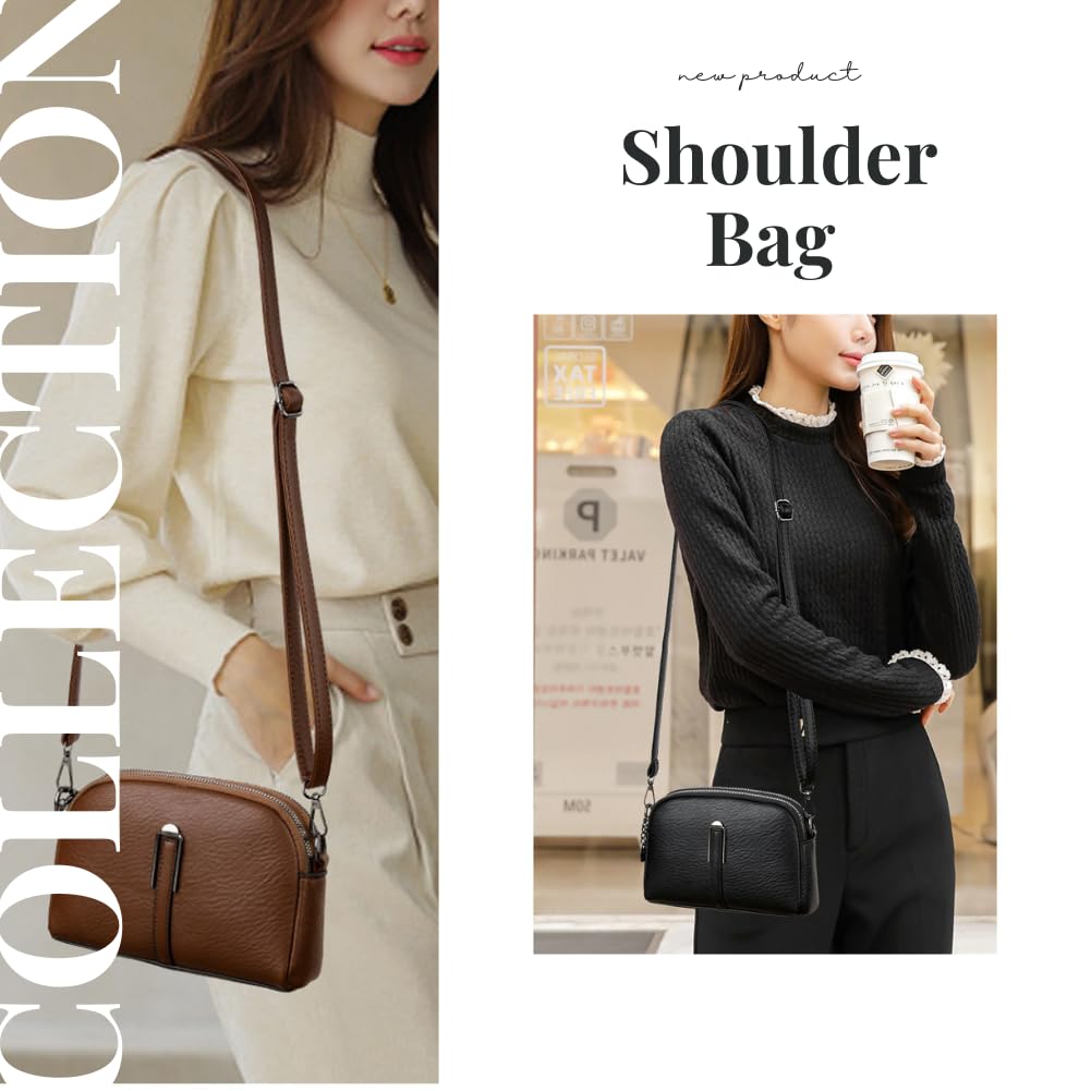 AQUA Marine Women's Shoulder Bag, Mini Bag, PU Leather, Small Handbag with Adjustable Strap, Lightweight, CrossbodyShoulder Bag, Perfect for Everyday