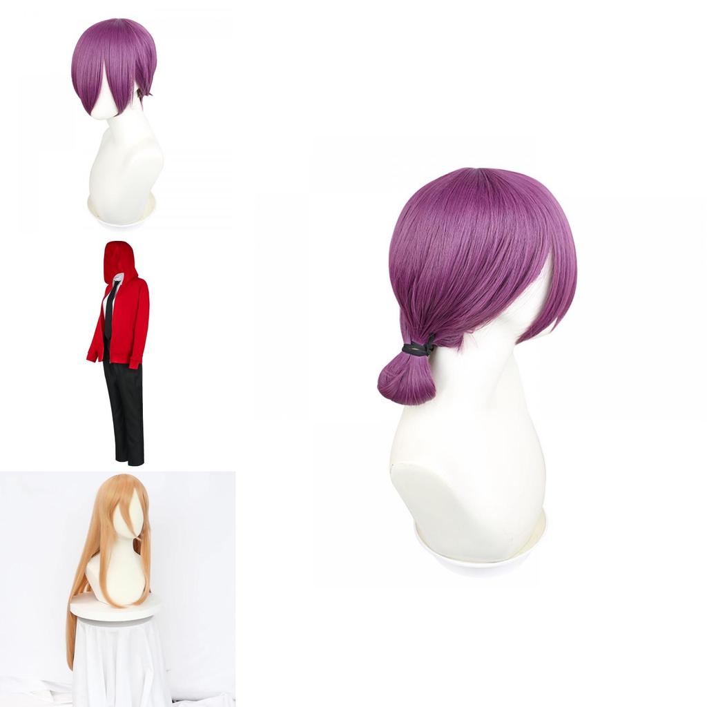 Oszałamiający kostium Chainsaw Man Makima Power z peruką Reze na imprezę Halloweenową