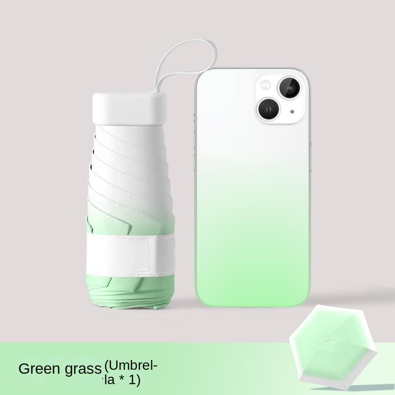 Parasol w kolorze gradientowym, składany, wzmocniony, zagęszczony, słoneczny, winylowy, dla uczennicy, ochrona przed słońcem