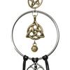 Witch Bells doorknob hanging decorative wicker wind chime home decoration Vintage Brass JingBells Window Hanging Ornament