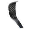 Carbon Fiber Gear Shift Knob Cover Bright Black Interior Gear Shift Lever Knob Trim Replacement for Porsche Cayenne 958 2011‑17