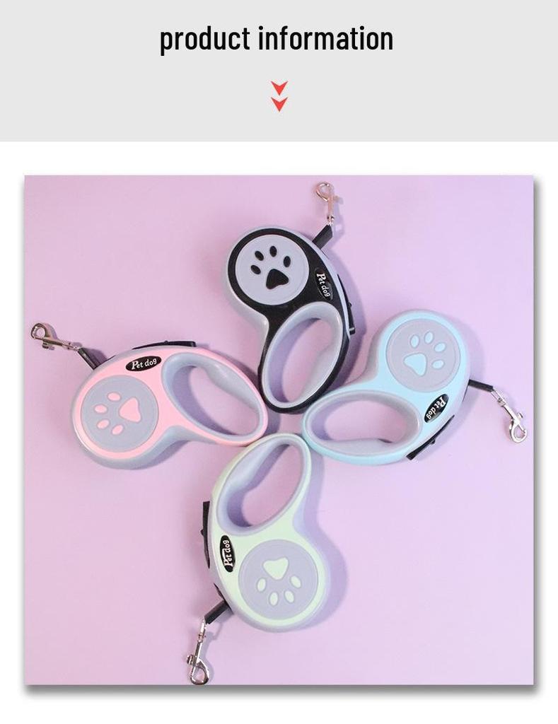 Outdoor Adjustable Retractable Dog Leash for Small and Medium Dogs