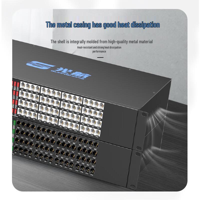 Guanghang PCM Voice Telephone Fiber Optic Transceiver Pair