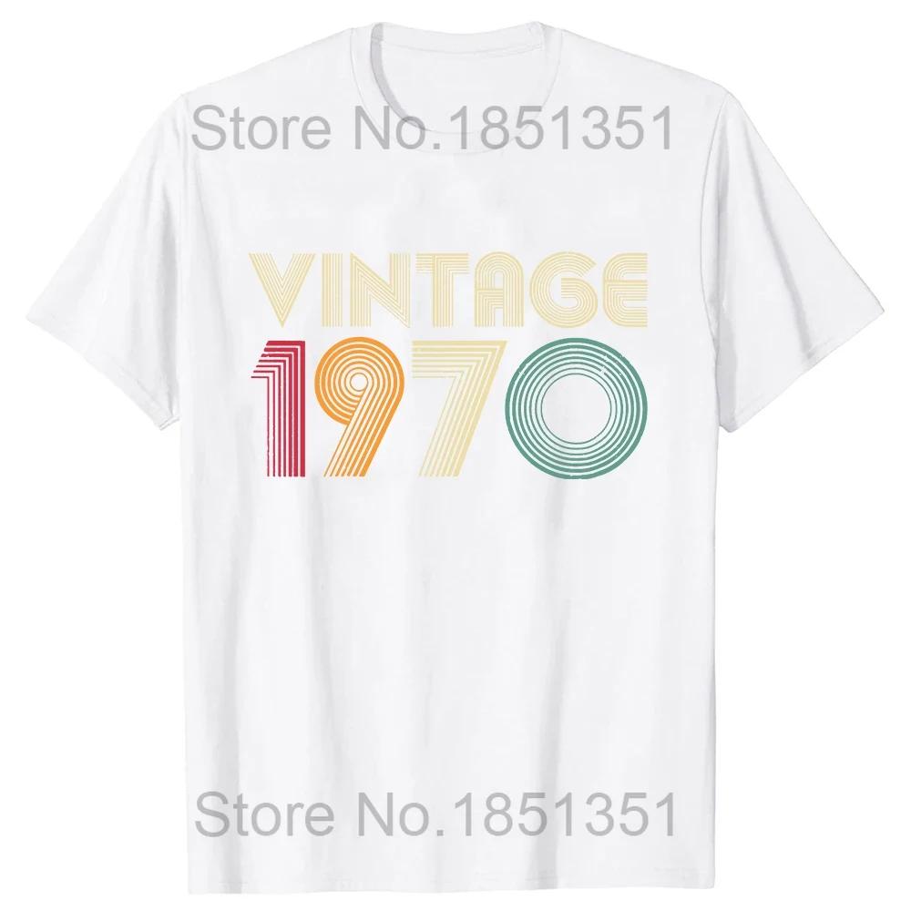 Unisex Hergestellt 1970 Geburtstagsgeschenke 54 Jahre alt 54. Geburtstag Geschenk T-Shirt Unisex Bedrucktes T-Shirt Mode Kurzarm Jubiläums-Tee Tops