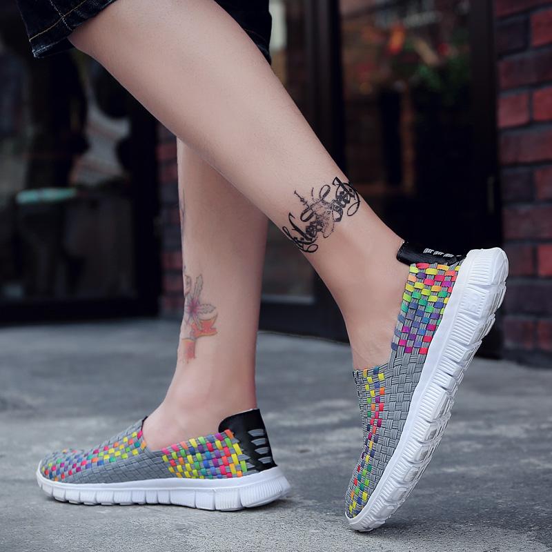 Léto Muži Cop Plážové Líné Boty Ležérní Výplet Pohodlí Nazouvání Tenis Dámské Tenisky pro děti