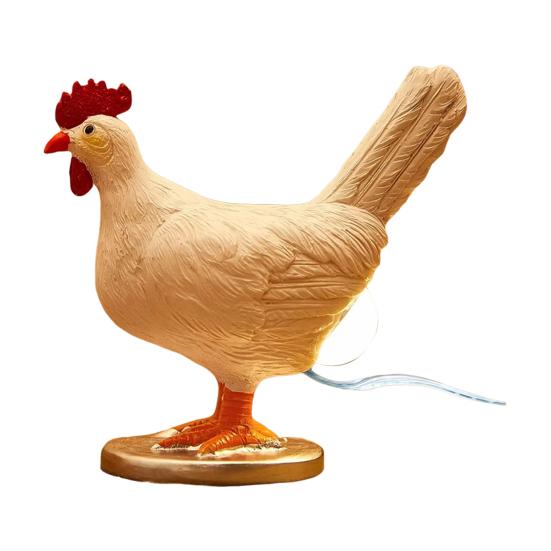 

Куриное яйцо лампа Смешная куриная попа ночник с яйцом смола LED полусферическая лампа для Пасхи Рождества Домашний декор для спальни белый