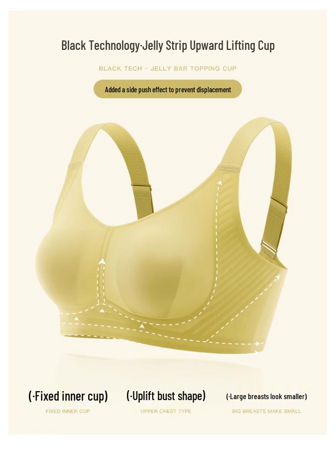 Women's Bust Minimizer: Ultra-Thin Support, Anti-Sag Seamless Cool Full Cup Bra for Summer