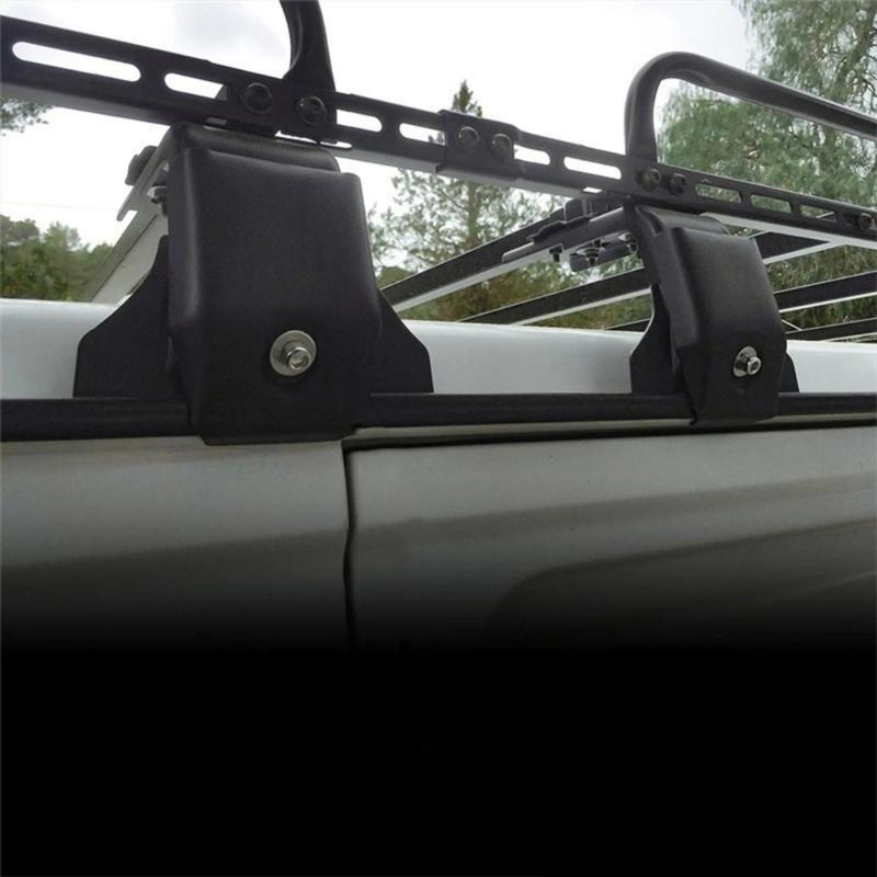 Abrazaderas de Techo para Canalones de Lluvia de Aluminio de Alta Resistencia para SUV Camión Rango de Altura 12-23 cm Ajuste Seguro No Requiere Herramienta