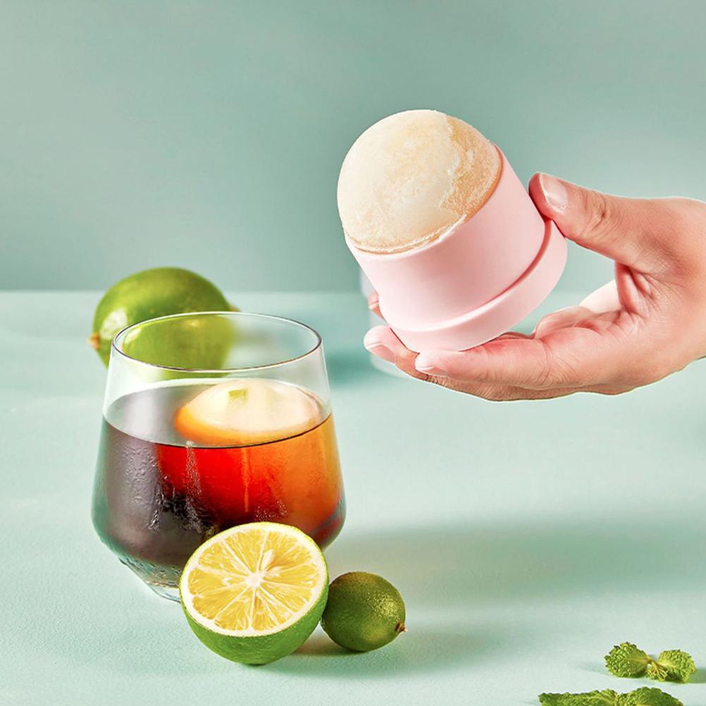 Aparat Profesional pentru Bile de Gheață pentru Whisky Accesorii Bar Matriță pentru Bile de Gheață Silicon Premium Matriță Cuburi de Gheață Economisire Spațiu pentru Bar de Casă Netoxic pentru Congelator