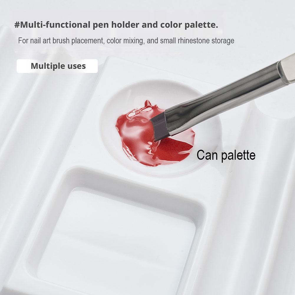 Nail Art Pen Holder Extension Nail Mold Tray Multifunctional Color Palette Pen Holder Carved Base Placement Storage Rack Tool