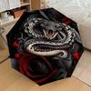 1PC Snake Rose Umbrella-8-Rib Reinforced Portable Folding Travel Suitable for All Seasons Outdoor Daily Use-H0392