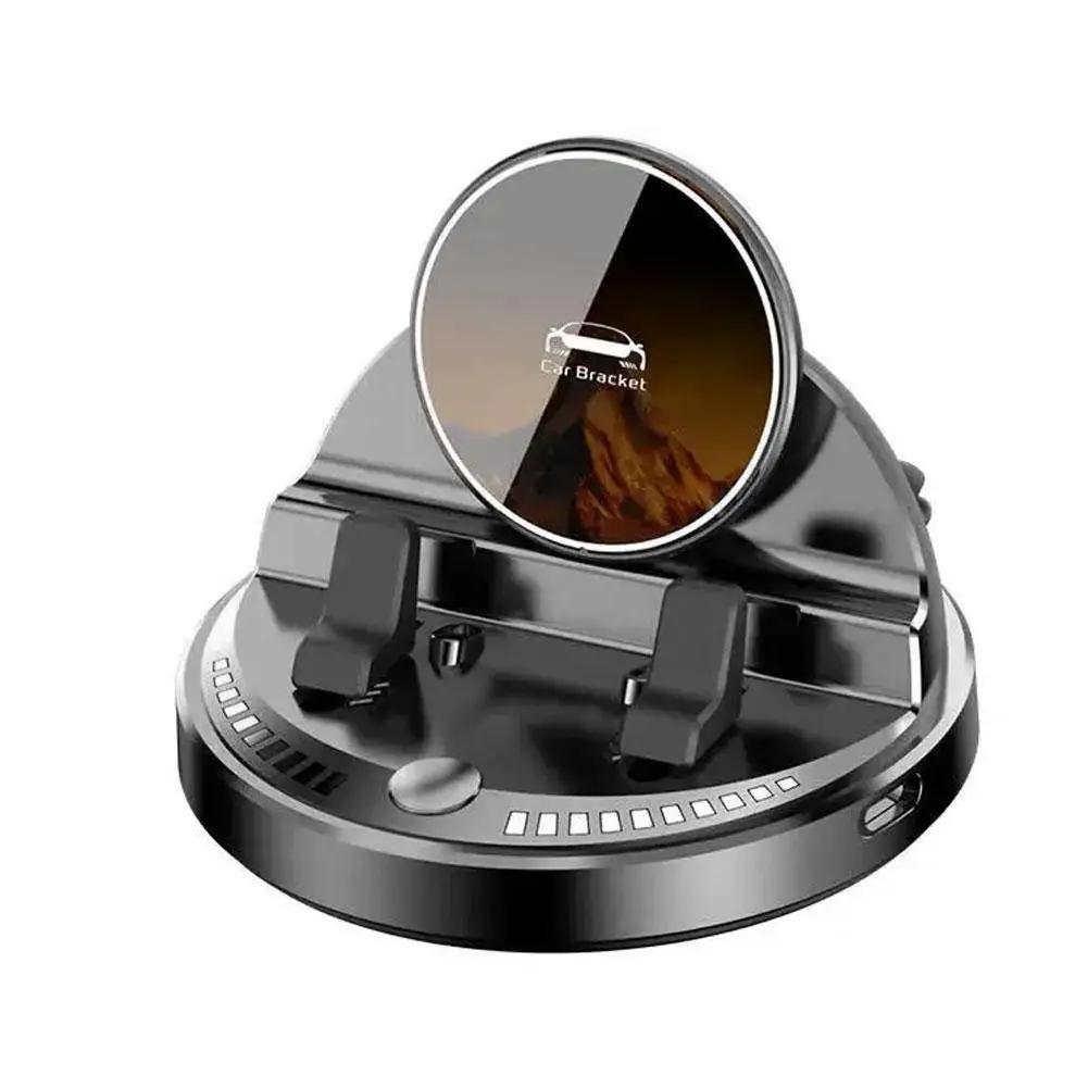 Car Phone Holder Wireless Charging Dashboard Auto Phone Support 360 Degree Rotatable For Home Office Desk Phone Holder A2m2 чёрный