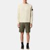 STONE ISLAND Logo Patch Crew Neck Long Sleeve Sweatshirt Men Sweatshirt Beige K1S156100023S0121-V0093
