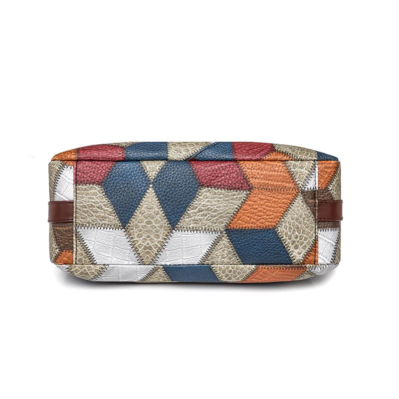 Muttertasche Großraum-Nähte Pendlertasche Weiche Ledertasche mit mehreren Taschen Damen-Umhängetasche