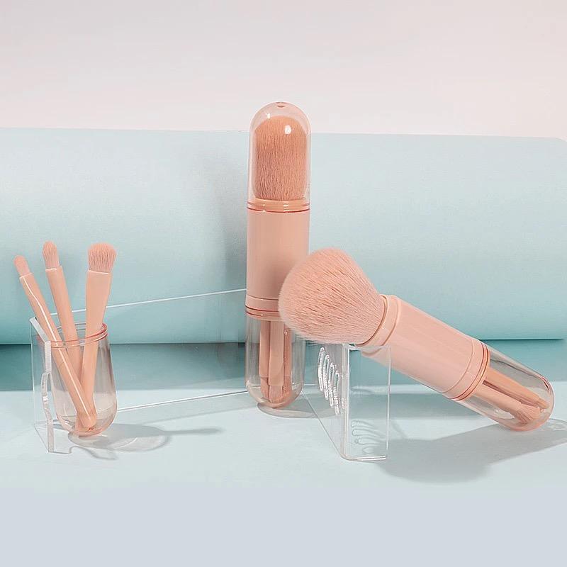 Durable High-Quality 4 In 1 Makeup Brush Mini Eye Shadow Brush Powder Brush Convenient Makeup Brush Beauty Tools