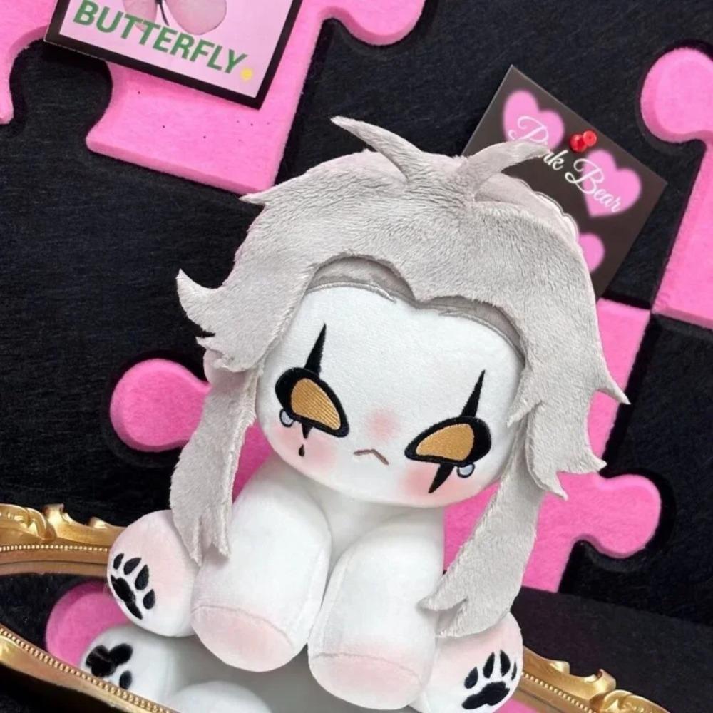Stuffed 20cm Game The Freak Circus Pierrot Cute Anime Figures Plush Cosplay Dress Up Cotton Doll Toys for Children Birthday Gift