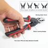Professional Electrician Pliers Wire Crimper Stripper with Cable Cutter Multifunctional Tool
