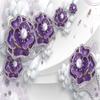 3d Wallpaper Stereo Flowers Pearls And Jewels Wall Murals Living Room Backdrop Wall Papers