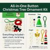 DIY Christmas Button/Snowman Santa Claus Angel Figures with Button Hats Tree Ornaments/All-in-One Button Set for Christmas Trees