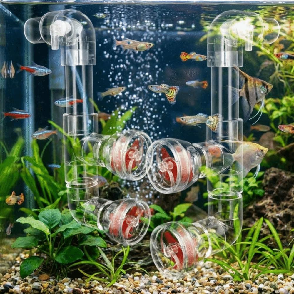 Plastic Rotary Pump Head Transparent Rotary Type Fish Tank Wave Maker Nozzle Side Filter Compatible Filter Modification