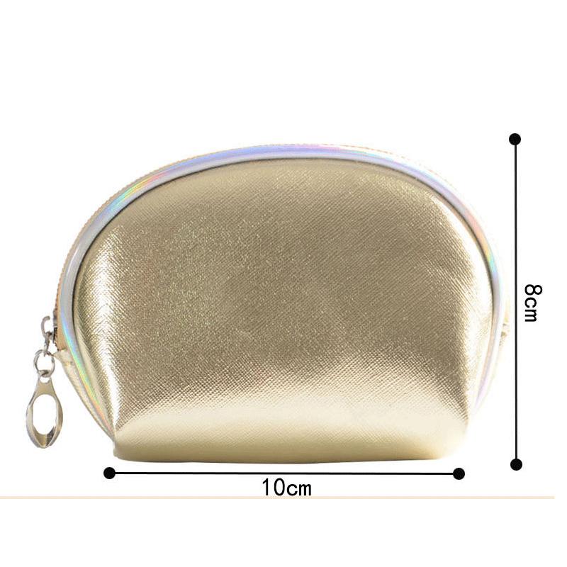 Simple Waterproof Shell PU Makeup Pouch Fashion 2025 New Cosmetic Bag Women Makeup Organizer Toiletry Bag Travel Cosmetics Bag