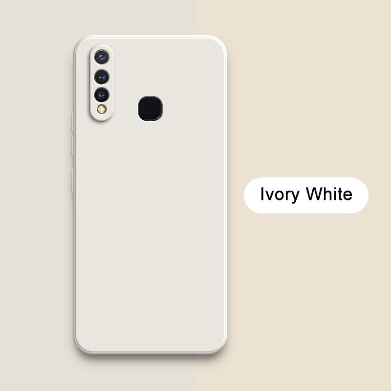 Square Liquid Phone Case for VIVO U3 U10 U20 U3X X Camera Protective Soft Silicone 360 Shockproof Mobile Cover Housing