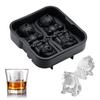 Bulldog Ice Cube Mold Large Ice Mold 3D Dog Shapes Slow Melting Ice Cube Trays for Whiskey Cocktails Bourbon